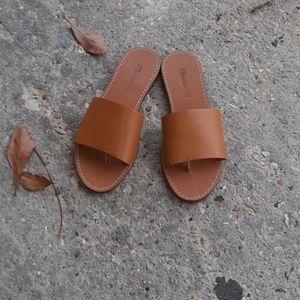 Kids (Size 6) Madwell Tan Open Toe Slides